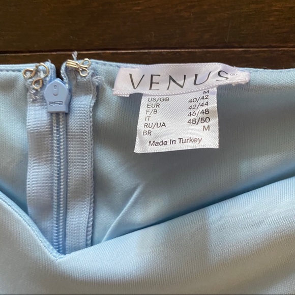 NEVER WORN Pastel Blue Midi Spring Dress Size M! - Picture 2 of 2